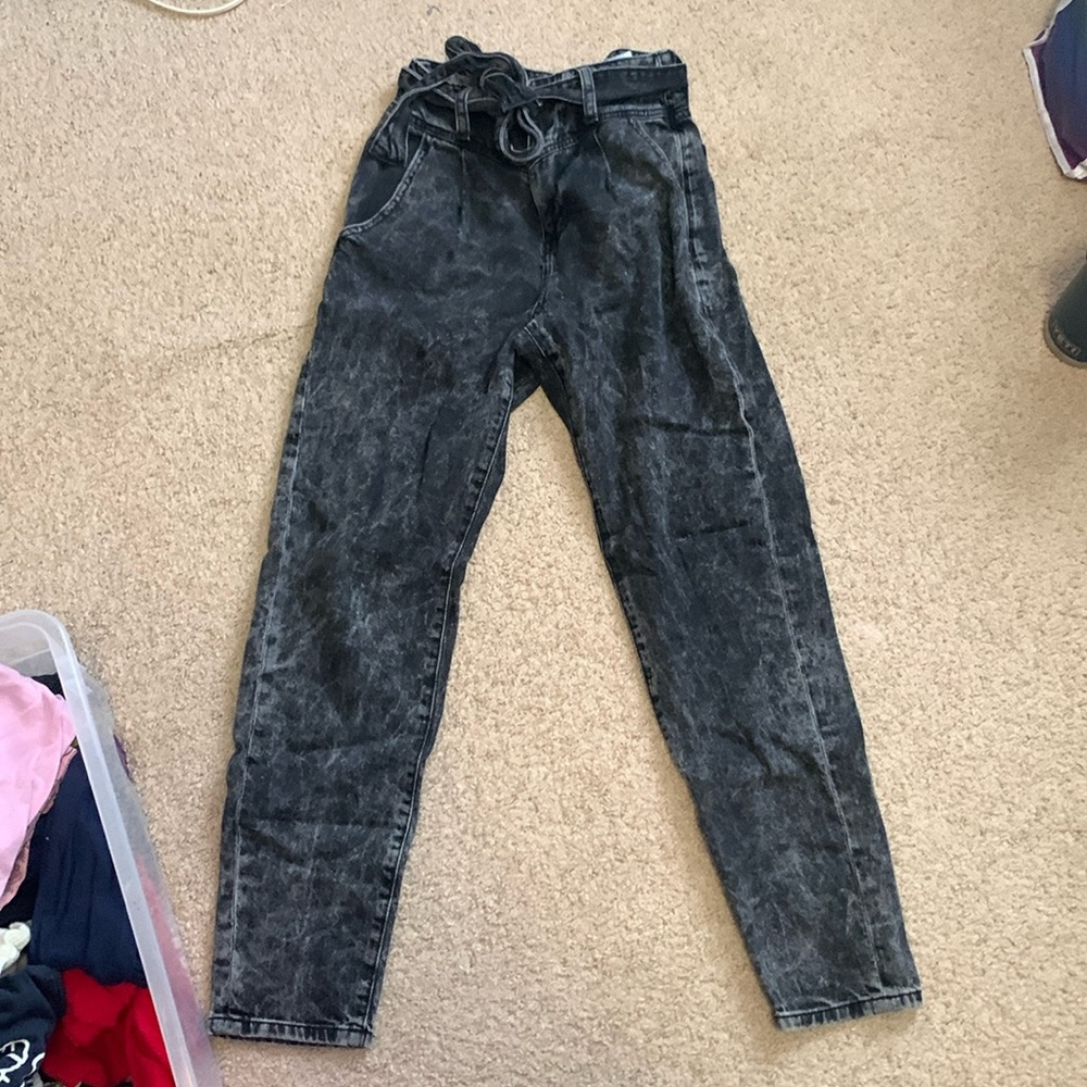 Acid Wash High Rise Mom Jeans